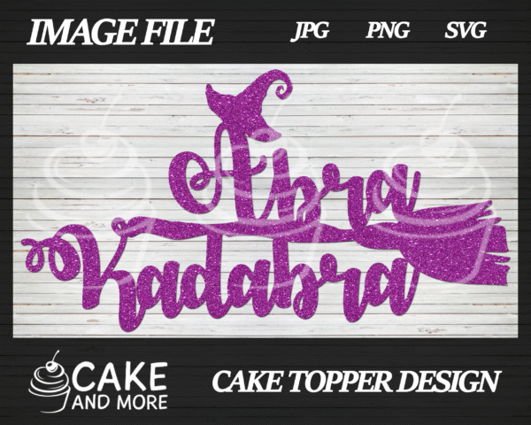 Abra Kadabra Cake Topper Design