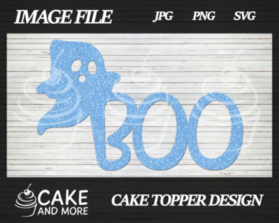 Boo Cake Topper Design