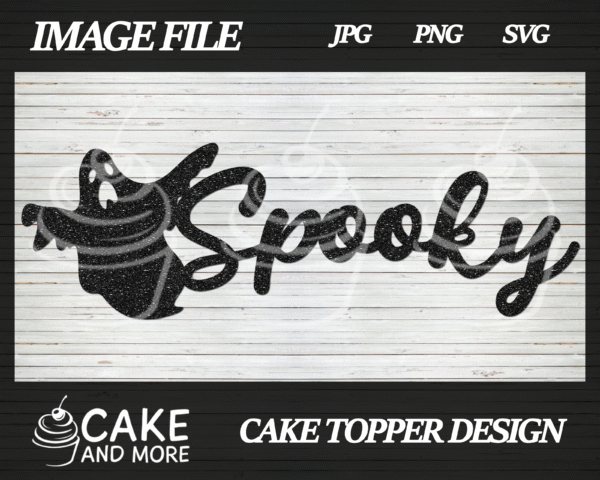 Spooky Cake Topper Design